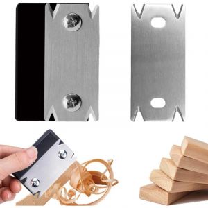 Coupe-Bordure pour le Bois, Lame de Coupe-Bordure pour le Travail du Bois, Portable Coupe-Bande de Chant Manuel avec 1 Lame de Rechange, Raboteuse