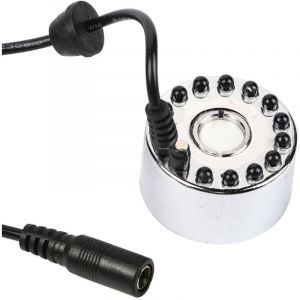 UlisemBrumisateur, changeant ultrasonique brumisateur Fontaine d'eau étang atomiseur humidificateur d'air 12 LED 24 V Couleur(Three-Color Gradient