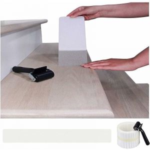 Aiducho - 15 Pièces Autocollants Marches D'escalier Antidérapantes, Transparentes Bande Adhésive Antiderapant Pour Escalier, Autocollante Marchettes