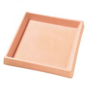 Sous-verre carr&eacute; en r&eacute;sine pour pot Lombardia 37x37 cm