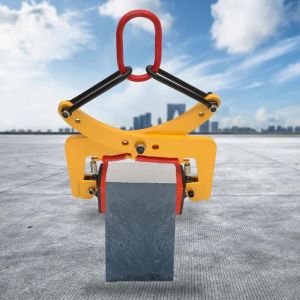 Pince &agrave; bordure, pince &agrave; pierre, support de pierre, jaune, levage 6-24 cm, levage pour palette en bois, charge lourde