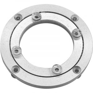 Plateau tournant en Alliage d'aluminium, Plateau tournant Robuste, Plateau tournant Lazy Susan, Table de Salle &agrave; Manger Ronde, mat&eacute;riel de Plaque