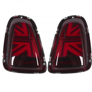 Ej.Life Kit de feux arrière pour Mini Cooper R56 2011-2013 LCI Ensemble de feux arrière LED, paire gauche et droite, rouge A