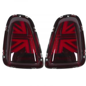 Ej.Life Kit de feux arrière pour Mini Cooper R56 2011-2013 LCI Ensemble de feux arrière LED, paire gauche et droite, rouge