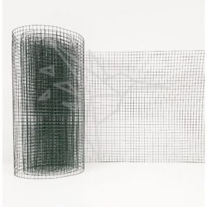 Grillage soud&eacute; fermette plastifi&eacute; vert maille carr&eacute;e Filiac l. 5 m - h. 1 m - Maille 13 mm