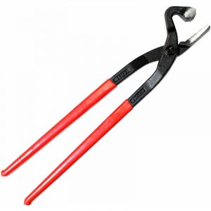 Tire-clou courb&eacute; avec pellet et poign&eacute;e plastifi&eacute;e