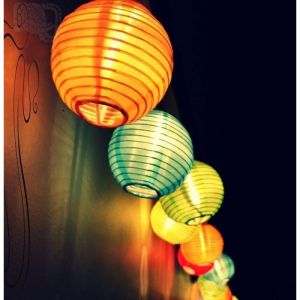 Guirlande Lumineuse Solaire Extérieure 5 Mètres Lanterne 20 Lanternes led Guirlande Lumineuse Solaire Imperméable Décoration de Noël pour Jardin,