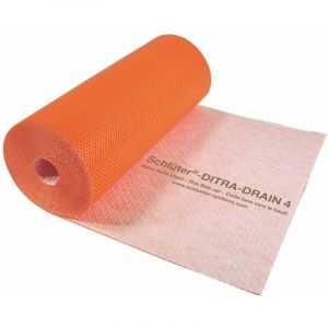 Schluter - Natte de désolidarisation et de drainage en polyéthylène ditra-drain - La coupe de 1 m de large - Prix au M² - ditra drain 4
