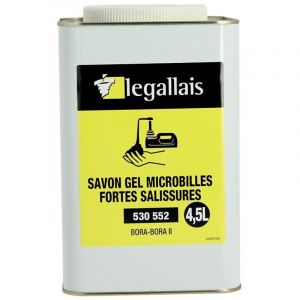 Savon gel &agrave; microbilles citronn&eacute; pour forte salissures Bora-Bora II bidon de 4.5l sans pompe - DREUMEX