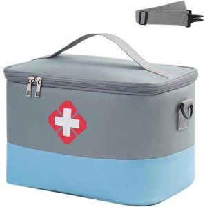 Largeight - Trousse de Secours, Trousse Premier Secours Grande Capacité, Trousse de Secours Vide Portable, Trousse Secours Imperméable, pour Maison,