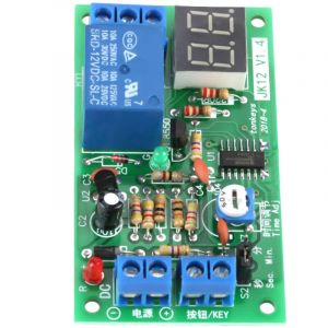 Module de minuterie réglable, Relais temporisé 12v, Module de Relais de temporisation, Relais de Retard de minuterie d'affichage à LED, Relais de