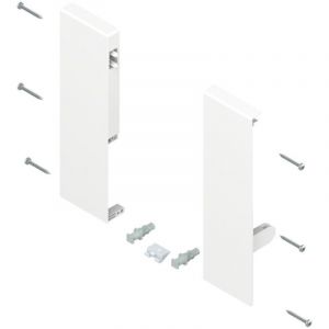Blum - Support frontal tandembox hauteur d pour tiroir &agrave; l'anglaise avec tringle simple gauche/droite pour tandembox antaro blanc soie
