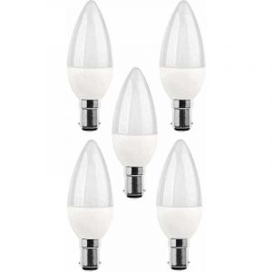 5 packs d'ampoules LED B15, ampoule incandescente 5 W, 220V 270 lm, lumi&egrave;re du jour 3000 K, ampoule B15 &agrave; culot ba&iuml;onnette, [classe d'efficacit&eacute;