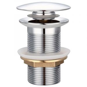 Standard-G 1 &frac14; Bonde Lavabo Sans Trop-Plein Bonde Universel Pop Up Bonde Lavabo Automatique Chrom&eacute;e Pour lavabo sans trop-plein