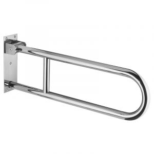 Barre de maintien rabattable, inox 304, longueur 700mm, &Oslash;32mm, finition inox poli Thirard