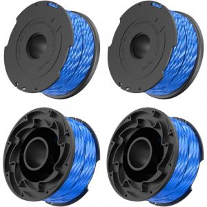 Black and Decker A6441 Lot de 4 bobines de fil pour d&eacute;broussailleuse GL315 GL350 GL650 GL652 GL655 GL660 GL680 Diam&egrave;tre 1,65 mm Longueur 12,2 m