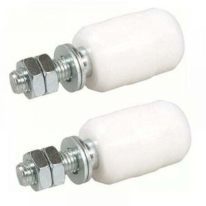 Olive De Guidage Sup&eacute;rieure Nylon, 2 Unit&eacute;srouleaux pour Porte Coulissante, Fixation avec Tige Filet&eacute;e, Olive ou Galet de Guidage pour Portail