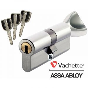 Vachette - Cylindre serrure RADIALis 32,5 bouton x 37,5 - Alu