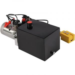 Groupe hydraulique 12V, pompe hydraulique 8T, pompe &agrave; benne basculante simple effet, pompe hydraulique simple effet, pompe manuelle, convient aux