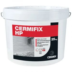 Adh&eacute;sif pour la pose de rev&ecirc;tements c&eacute;ramiques sol et mur Cermifix HP - seau 25kg CERMIX