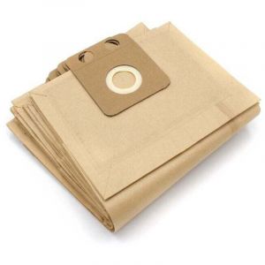 10x sacs compatible avec Nilfisk / Alto GD 1000, 1000 Series, 1005, 1010, 111, 2000, 710, 910, 911 aspirateur - papier, marron