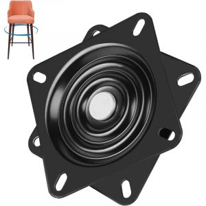 (6 inch)Table Tournante de Chaise Pivotante, Plateau Tournant Roulement &agrave; Billes, 153x153x22 mm, Max 250kg, Plateau Tournant &agrave; Roulement &agrave; Billes &agrave;