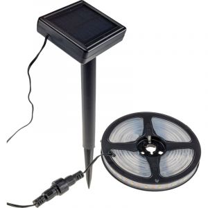 CHILITEC Bande LED solaire, 3 m, IP44, 3000 K, blanc chaud