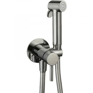 Bagnoclic - Mitigeur encastré rond avec douchette pour wc