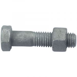 10 Boulons Charpente M&eacute;tallique SB F/Partiel 20 x 120 mm - ISO 4014-4032 EN 15048 - 8.8 - Galvanis&eacute; &agrave; chaud - D-Work