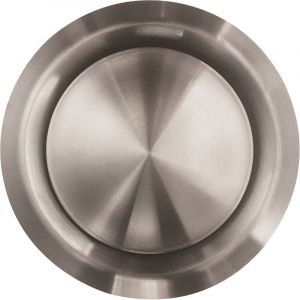 Axelair - Bouche réglable extraction ou insufflation sans manchette - Inox brossé Ø100