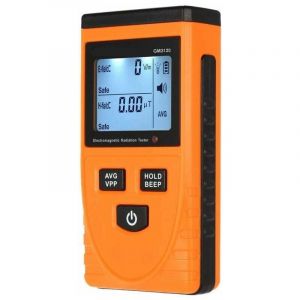 Testeur de Compteur Gauss EMF ELF Testeur d'intensit&eacute; de Champ magn&eacute;tique D&eacute;tecteur de Champ &eacute;lectromagn&eacute;tique avec &eacute;cran LCD num&eacute;rique
