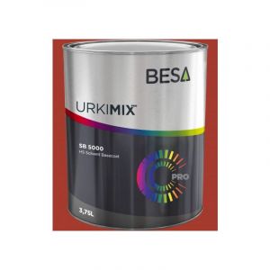 Besa - Pot de peinture Polyur&eacute;thane / bi composant Rose nacr&eacute; ral 3033 Mat - 500 ml