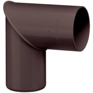 Coude de tuyau de pluie 87 degr&eacute;s pour tuyau de descente, raccord en pvc Accessoires de goutti&egrave;re, montage simple, Made in Germany - 50mm, 1 pi&egrave;ce