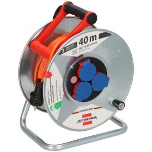 Brennenstuhl - Enrouleur de c&acirc;ble Garant s IP44 40m AT-N05V3V3-F 3G1,5