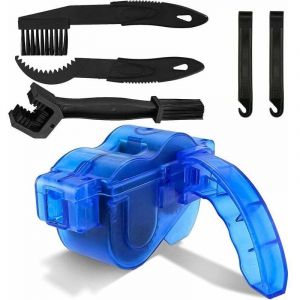 Outil Nettoyage Chaine Velo, Brosses de Nettoyage pour Vélos et Motos, Nettoyeur de Chaîne de Vélo, Kit de Nettoyage de Chaîne de Vélo, pour