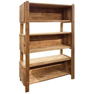 &Eacute;tag&egrave;re / Biblioth&egrave;que H.162 cm en bois de pin recycl&eacute; massif - CHALET
