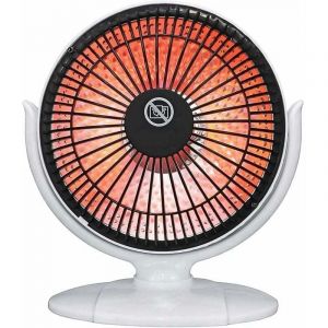 Chauffage d'espace Portable, 200 W Mini radiateur &eacute;lectrique &agrave; Tube de Quartz Infrarouge Portable pour Bureau, Maison, pi&egrave;ce enti&egrave;re