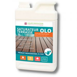 Lasure Production - olo saturateur TERRASSE-Teck clair--Bidon de 1 l
