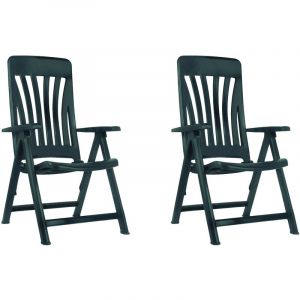 Blanes Fauteuil Multipositions, Extérieur Set 2 Anthracite - Anthracite - Garbar