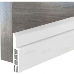 Bas de Porte Anti Froid, Isolant Porte Anti Bruit, Joint Porte Garage Calfeutrage Adhesif Isolant Silicone, Boudin de Porte Stop Froid Caoutchouc,