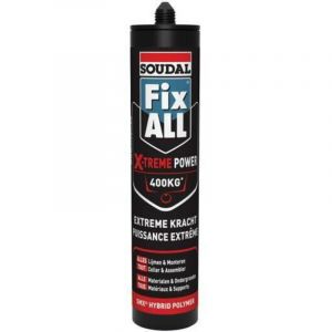 Soudal - fix all x-treme power express colle d'assemblage hybride blanche 280 ml - 155119