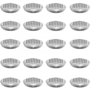 6 Pi&egrave;ces Grille de Ventilation en Acier Inoxydable, Grille de Ventilation L'armoire- 60 mm Grille Ventilation Ronde Peut &ecirc;tre Utilis&eacute; Dans le Garage,