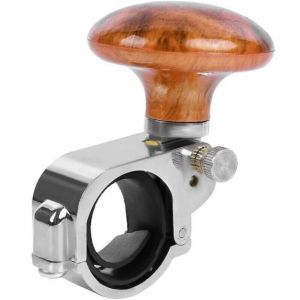 Bouton de volant, booster de direction de voiture poign&eacute;e boule volant en bois Cadeau