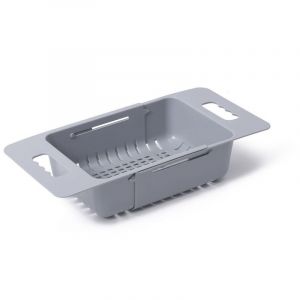 Ersandy - Panier de passoire extensible de cuisine de passoire pliable, passoire r&eacute;glable de fruits et de l&eacute;gumes au-dessus de l'&eacute;vier pour la