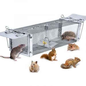 Piege a Rat, 41x14x11cm Cage Pi&egrave;ge De Capture Professionnel, Pi&egrave;ge d'animaux Cage pour Souris Loir Mulot Rongeurs, Piege a Souris R&eacute;utilisable avec 2