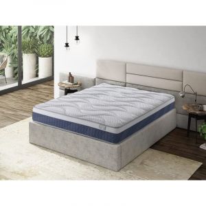 Moisury - Matelas à Mémoire de Forme 110x180 New Ocean Matelas de 25 cm d'Épaisseur Traitement Aloe Vera Matelas Ultra Respirant Fermeté Moyenne à