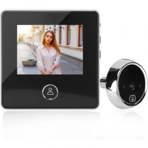 Judas de porte num&eacute;rique, Judas de porte &eacute;lectronique haute d&eacute;finition 2,8 pouces avec cam&eacute;ra et vision nocturne infrarouge, Judas avec cam&eacute;ra pour