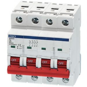 IMO - Bis4063a Interrupteur Sectionneur 63a Tétrapolaire 4 Pôles - 4 Modules