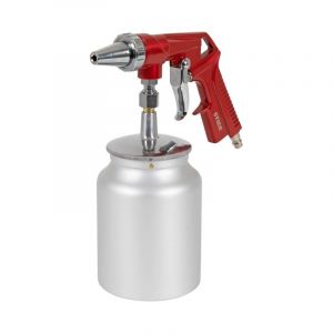 Stier - Pistolet de sablage SSP-1000, 5 - 10 bar, Cap. 1L, pour arêtes, pierres, jonctions, contre la rouille et peinture