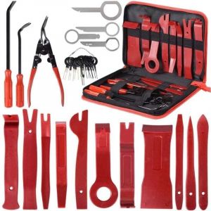 30 pi&egrave;ces outils de garniture outils d&eacute;montage Installation panneau int&eacute;rieur outils de garniture autoradio porte panneau garniture Kit Auto avec sac